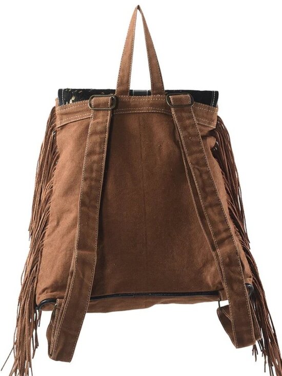 Boho Fringe Buckle Crossbody Bag